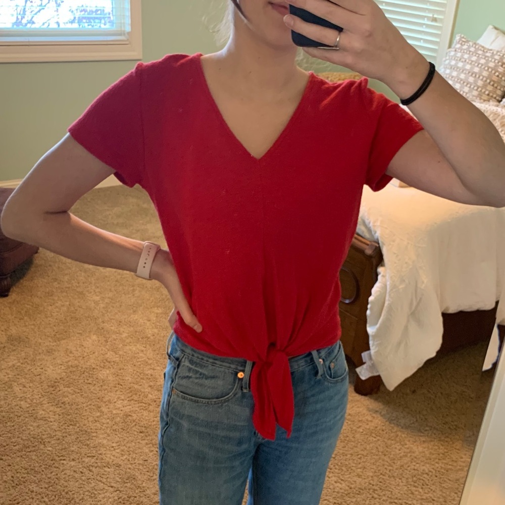 Madewell tie shirt